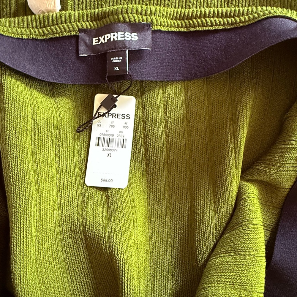 Express Olive Green Military Inspired Skirt Set - Picture 7 of 11